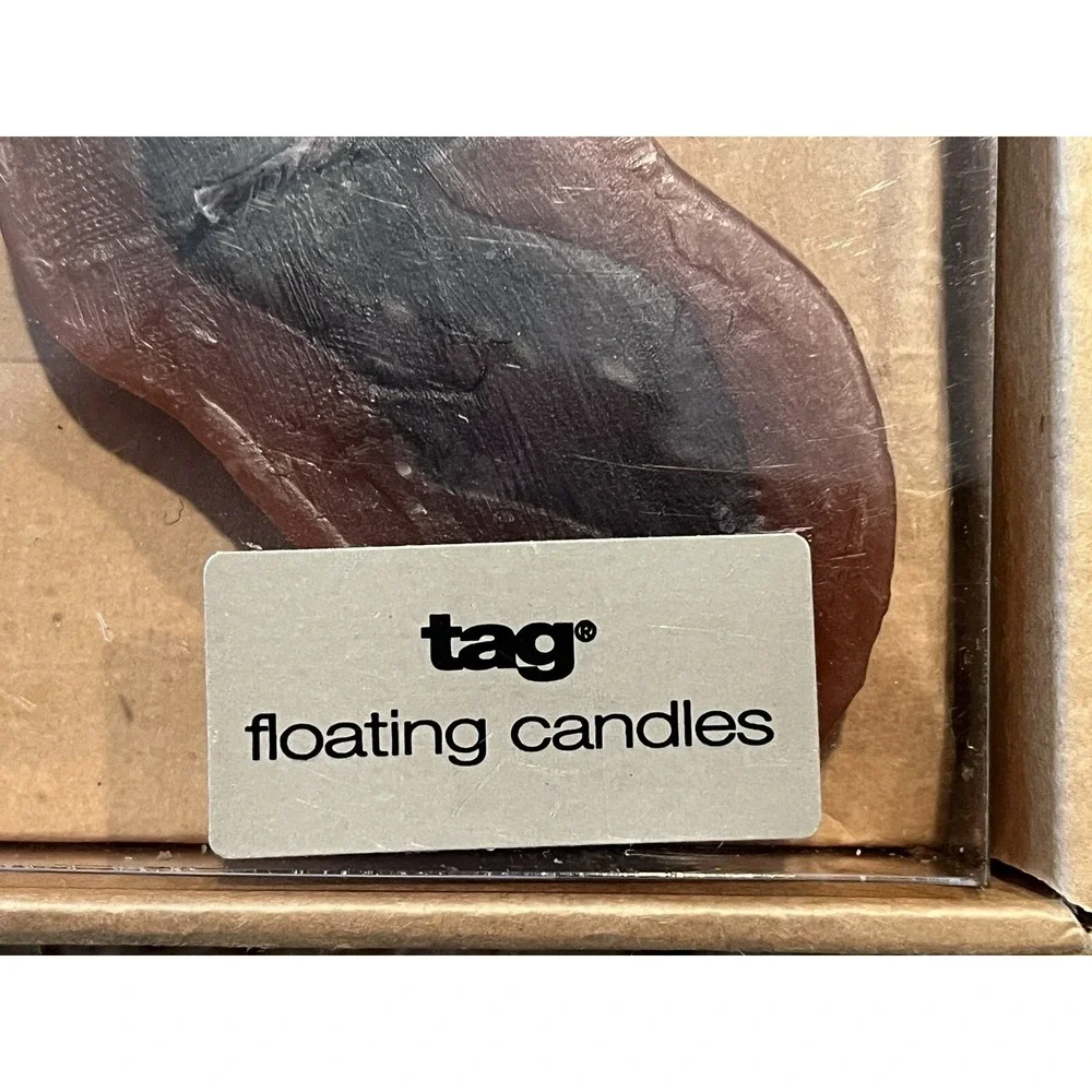 Vintage Floating Halloween Candles Tag Brand Set Of‎ 4 NOS In Original Box USA